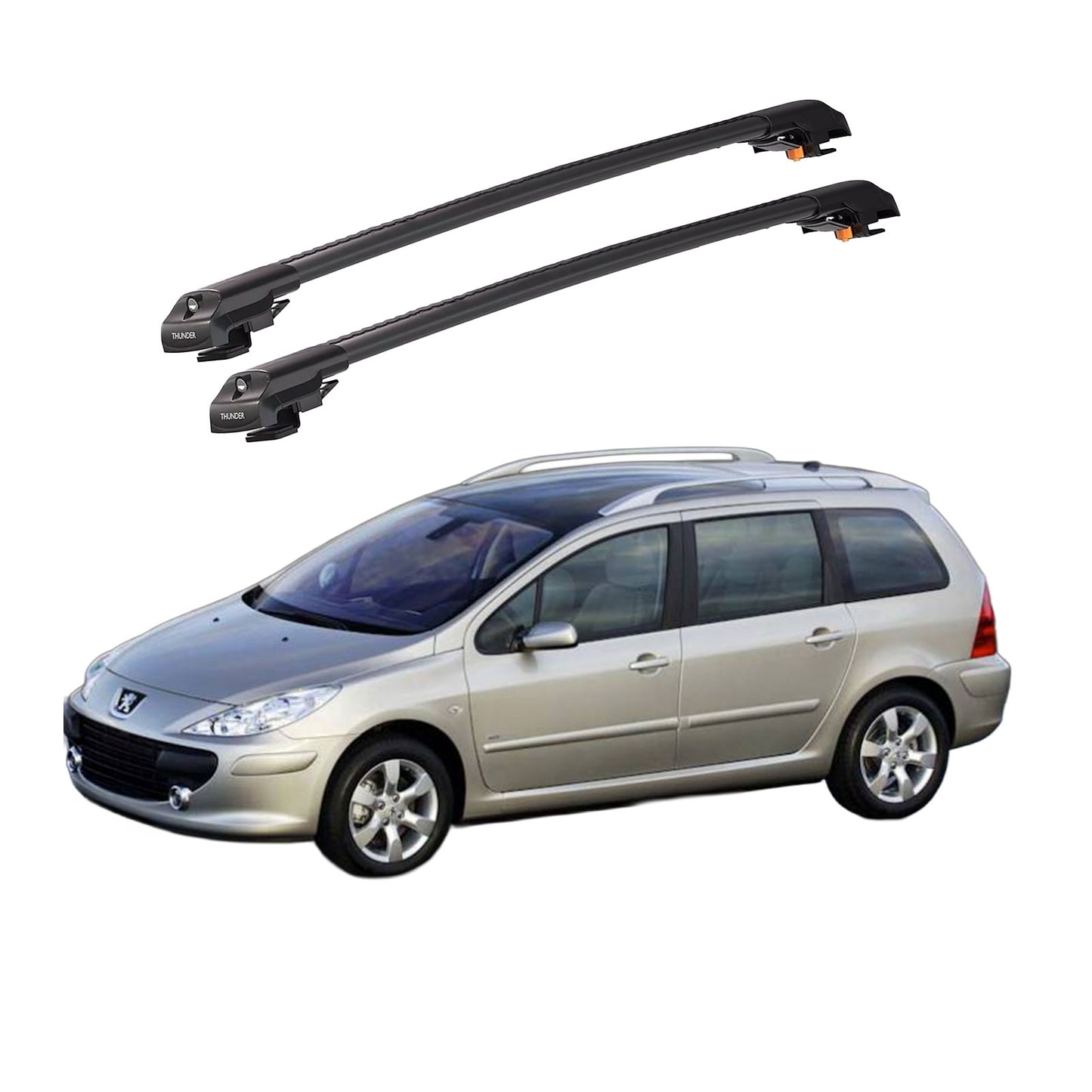 PEUGEOT 307 SW 2002-2008 TRX1 Thunder Carrier Kilitli Ara Atkı