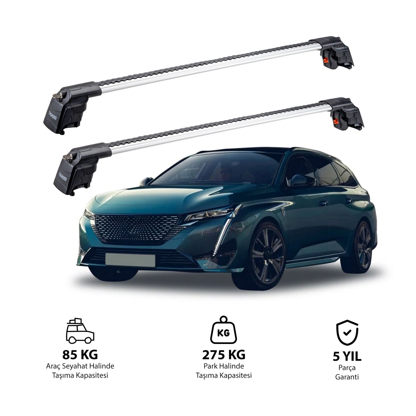 PEUGEOT 308 SW GT 2022 ve Sonrası TRX2 Thunder Carrier Ara Atkı