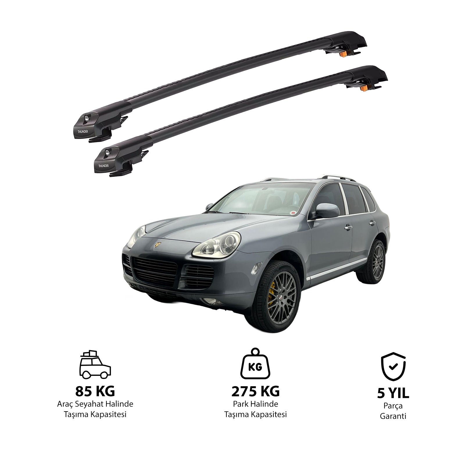 PORSCHE CAYENNE 2002-2010 TRX1 Thunder Carrier Kilitli Ara Atkı