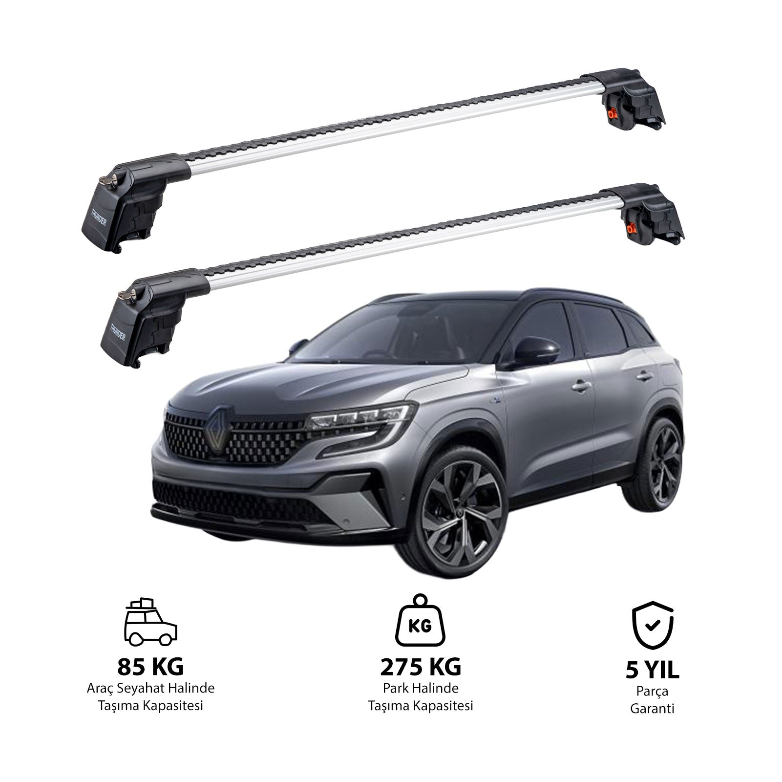 RENAULT AUSTRAL 2022 ve Sonrası TRX2 Thunder Carrier Ara Atkı