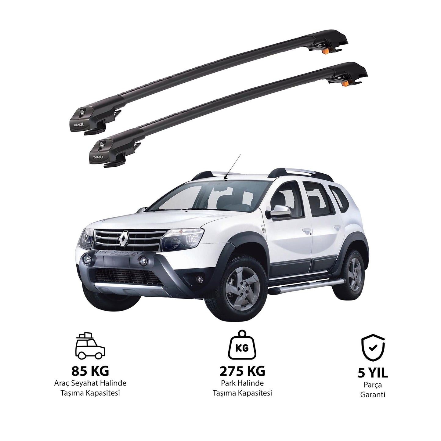 RENAULT DUSTER 2014-2017 TRX1 Thunder Carrier Kilitli Ara Atkı