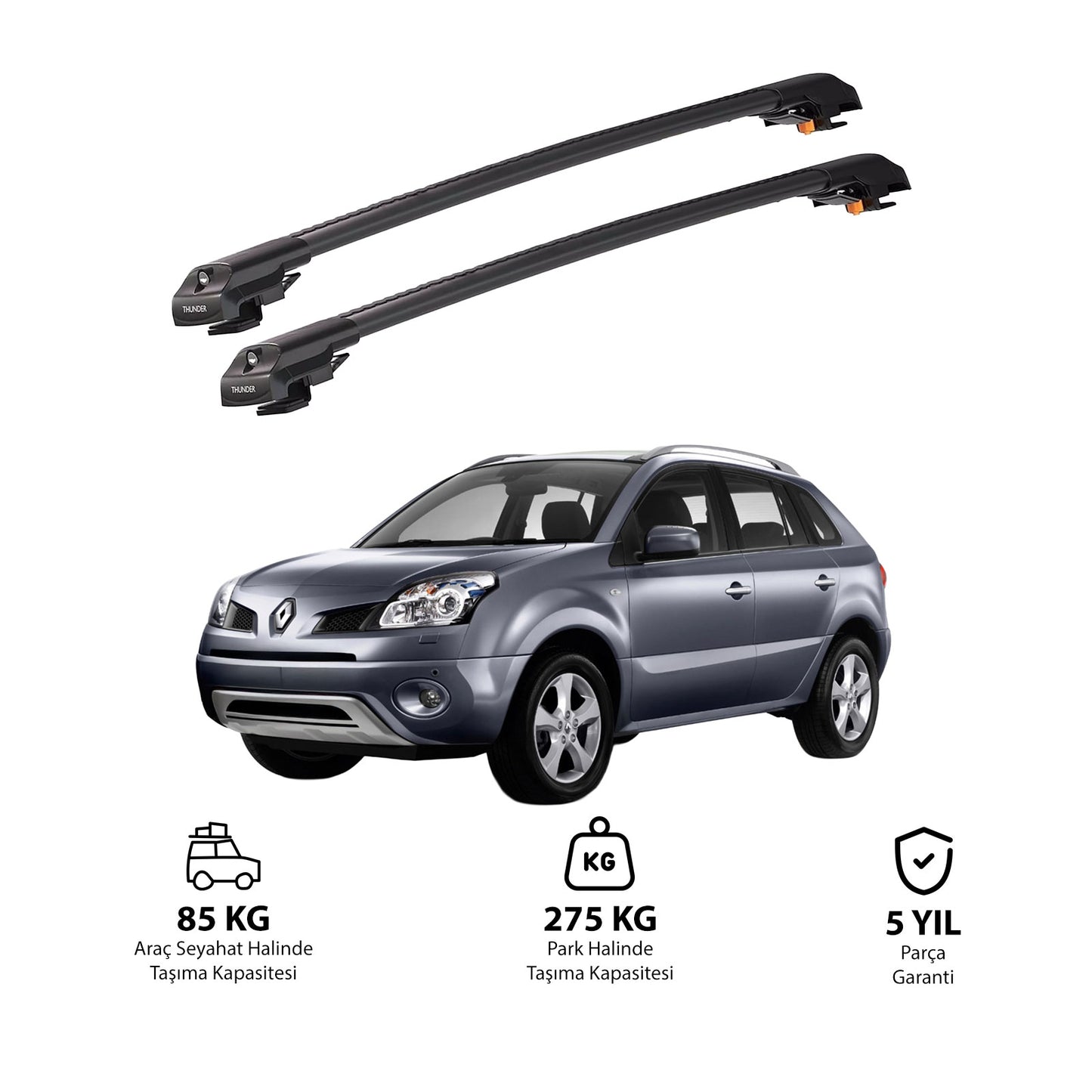 RENAULT KOLEOS 2008-2012 TRX1 Thunder Carrier Kilitli Ara Atkı