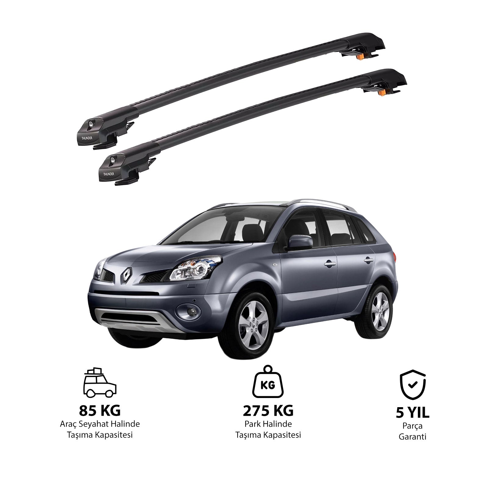 RENAULT KOLEOS 2008-2012 TRX1 Thunder Carrier Kilitli Ara Atkı