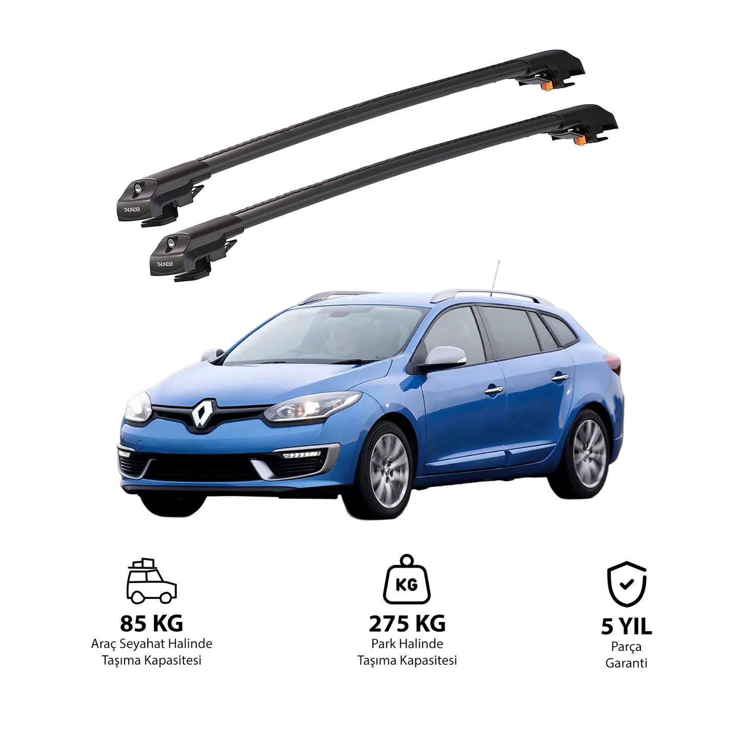 RENAULT MEGANE 2009-2016 TRX1 Thunder Carrier Kilitli Ara Atkı