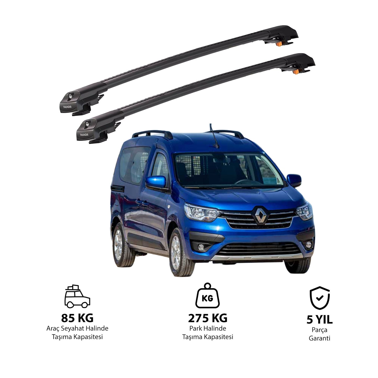 Renault Express 20021-Sonrası TRX1 Thunder Carrier Kilitli Ara Atkı