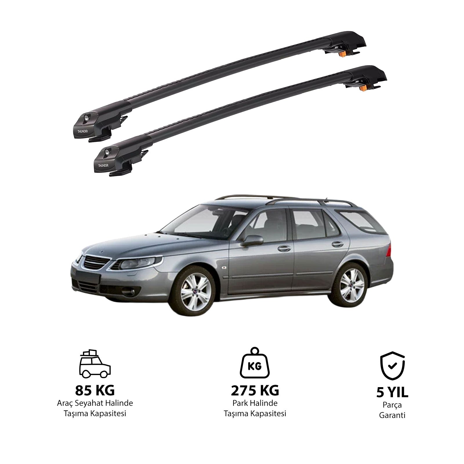 SAAB 9-5 1998-2010 TRX1 Thunder Carrier Kilitli Ara Atkı