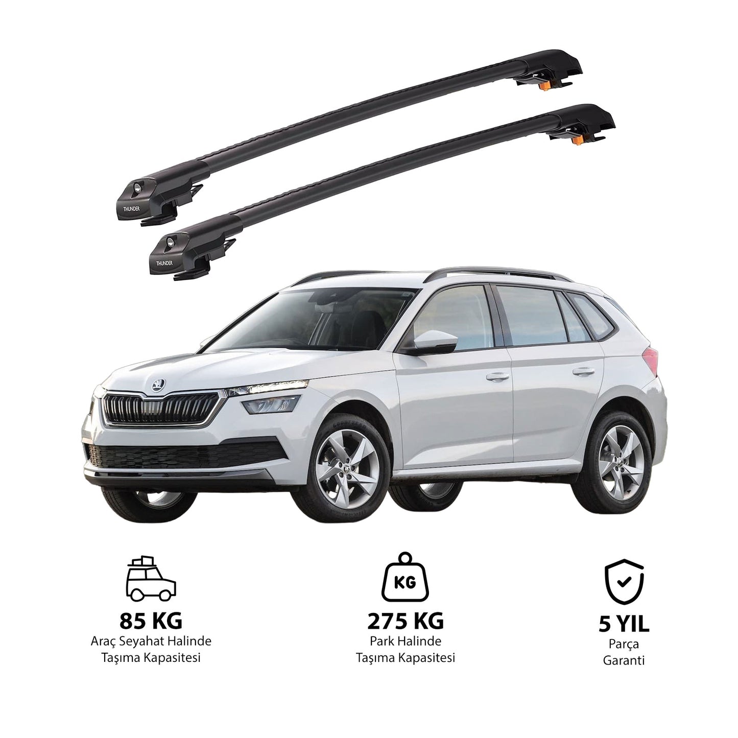 SKODA FABIA 1999 ve 2007 TRX1 Thunder Carrier Kilitli Ara Atkı