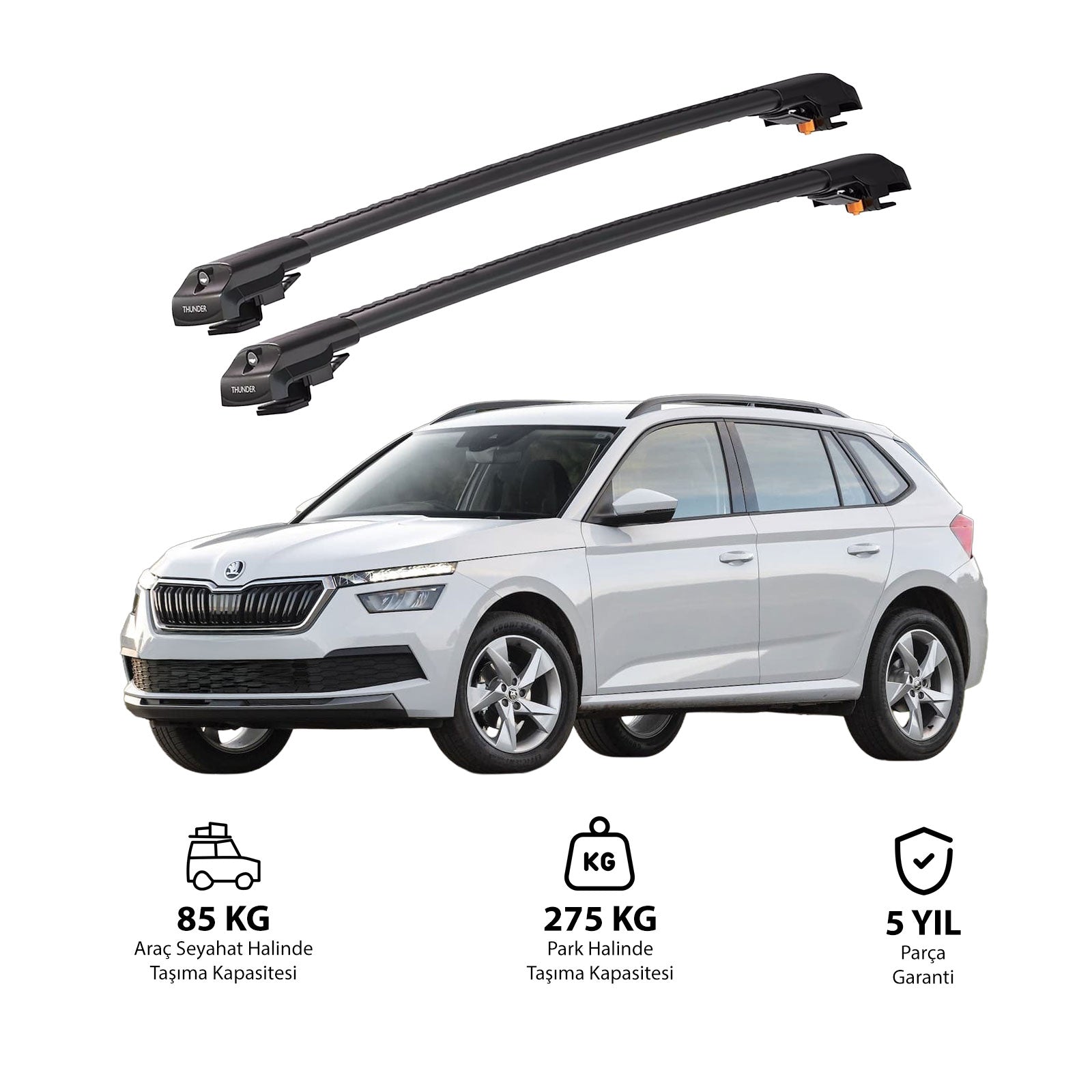 SKODA FABIA 1999 ve 2007 TRX1 Thunder Carrier Kilitli Ara Atkı