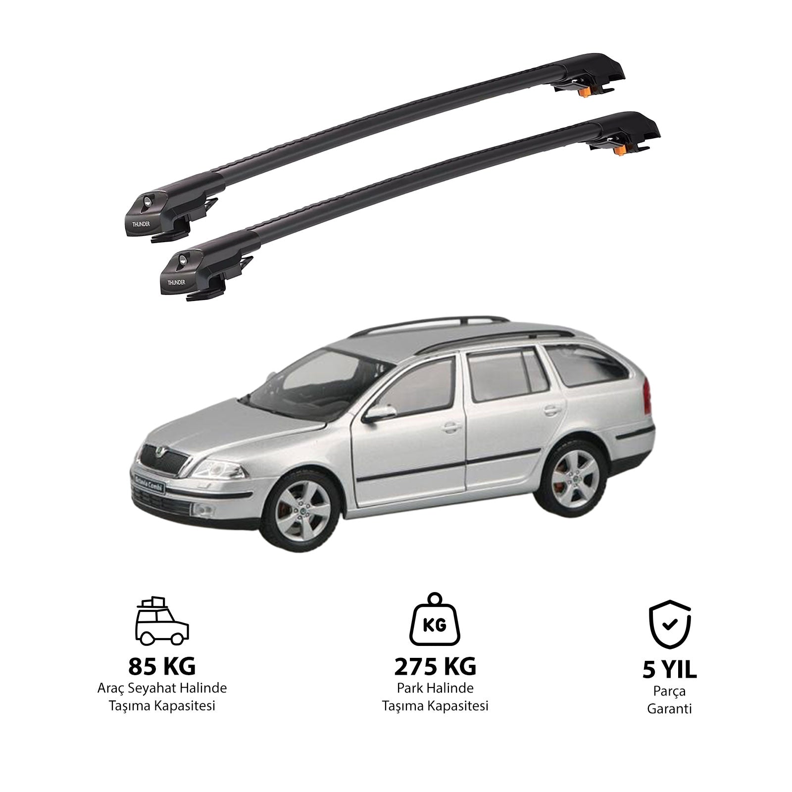 SKODA OCTAVIA 1998-2004 TRX1 Thunder Carrier Kilitli Ara Atkı