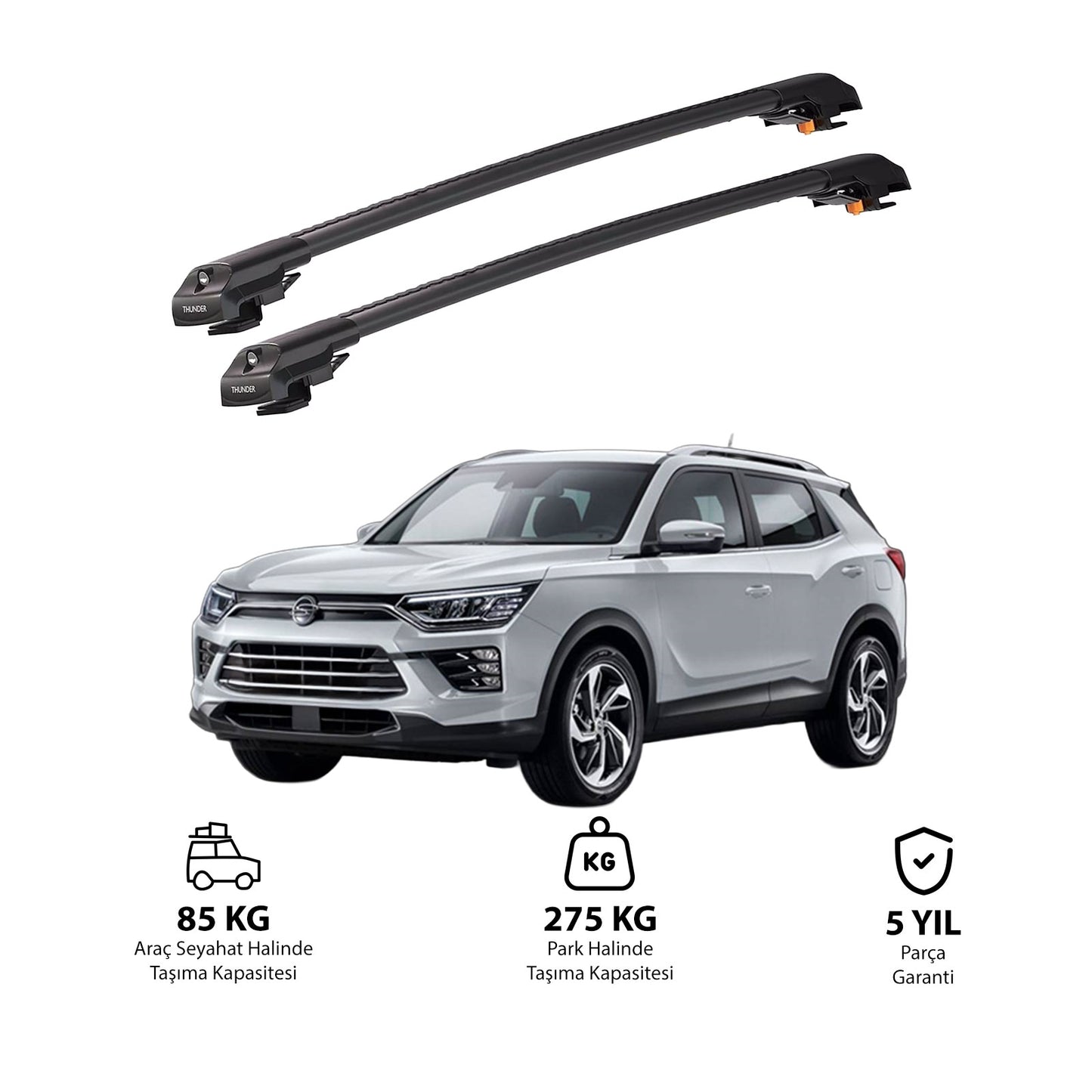 SSANGYONG KORANDO 2019 ve Sonrası TRX1 Thunder Carrier Kilitli Ara Atkı