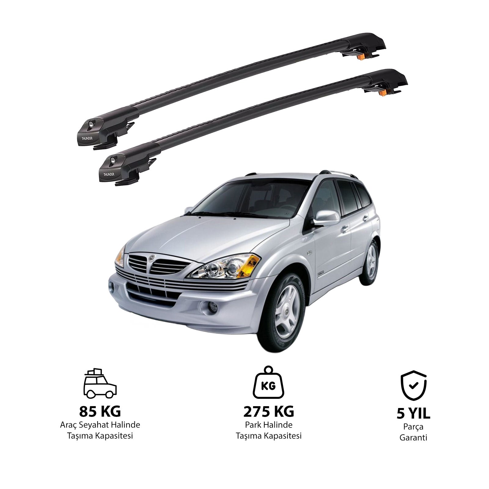 SSANGYONG KYRON 2006-2015 TRX1 Thunder Carrier Kilitli Ara Atkı