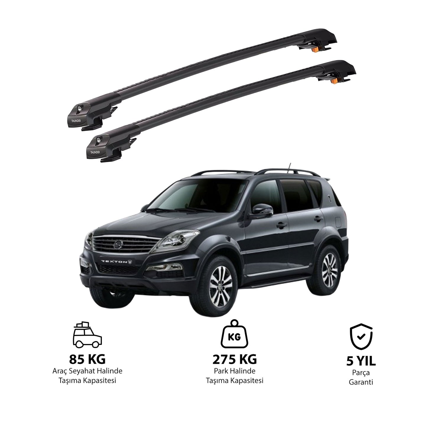 SSANGYONG REXTON 2006-2012 TRX1 Thunder Carrier Kilitli Ara Atkı