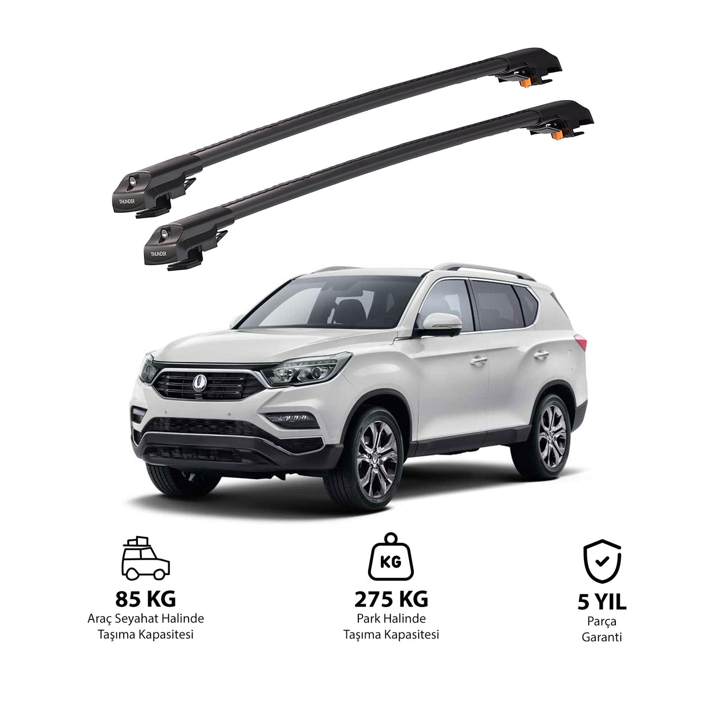 SSANGYONG REXTON W 2013-2017 TRX1 Thunder Carrier Kilitli Ara Atkı