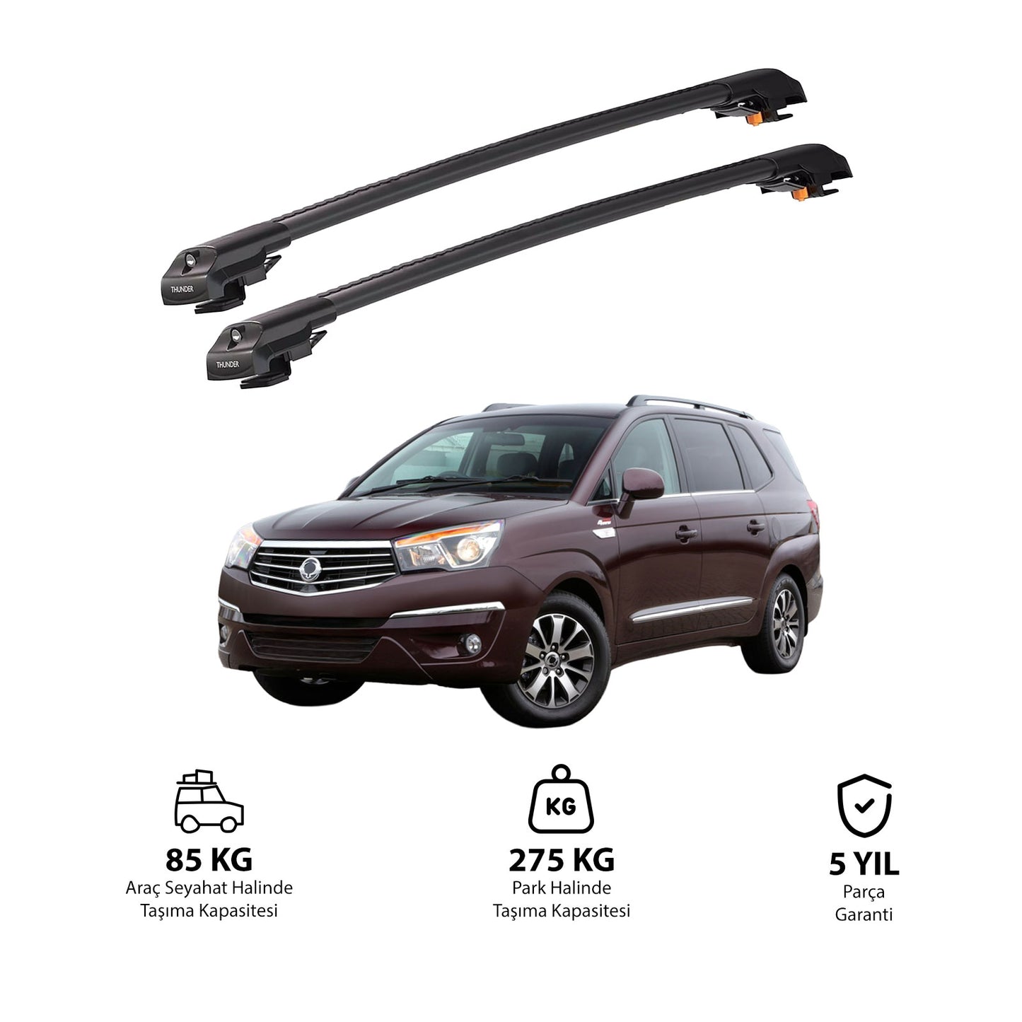 SSANGYONG RODIUS 2013 ve Sonrası TRX1 Thunder Carrier Kilitli Ara Atkı
