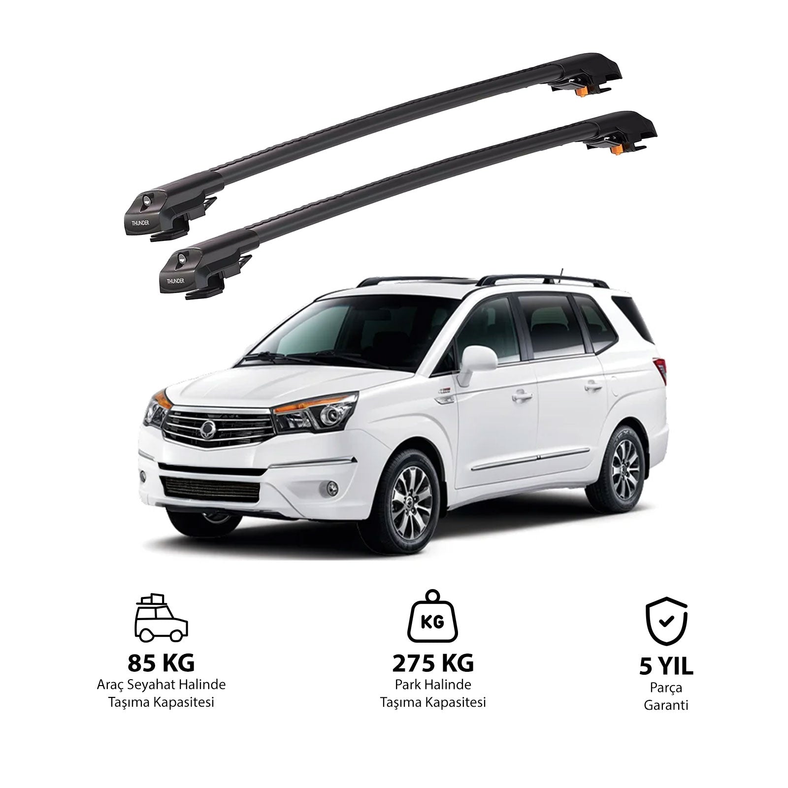 SSANGYONG STAVIC 2013 ve Sonrası TRX1 Thunder Carrier Kilitli Ara Atkı