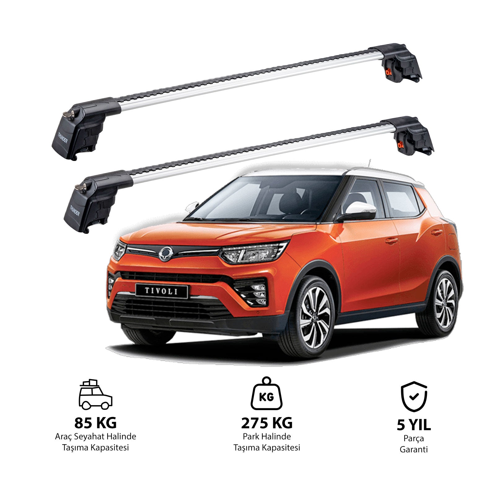 SSANGYONG TIVOLI 2015 ve Sonrası TRX2 Thunder Carrier Ara Atkı