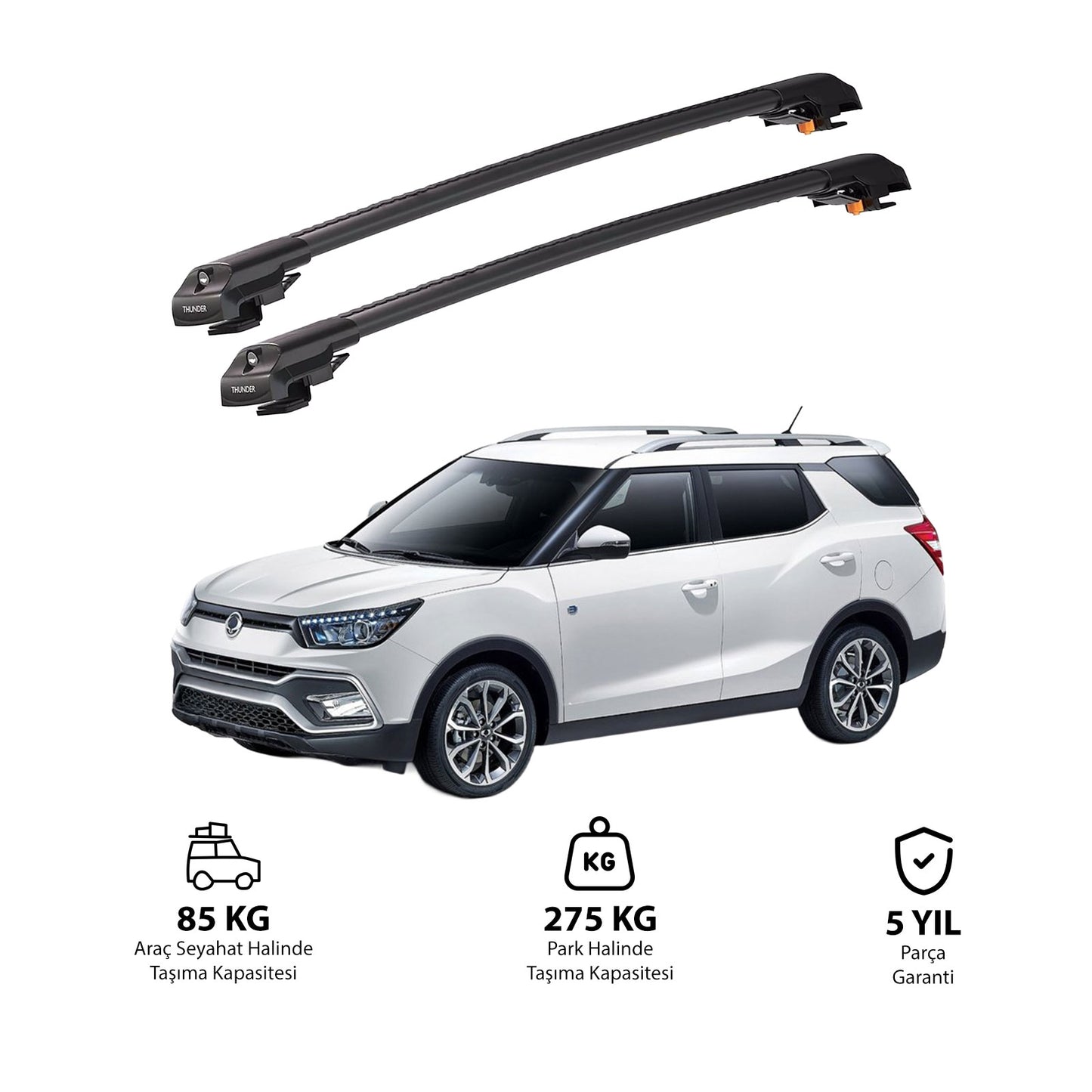 SSANGYONG TIVOLI XLV 2015 ve Sonrası TRX1 Thunder Carrier Kilitli Ara Atkı