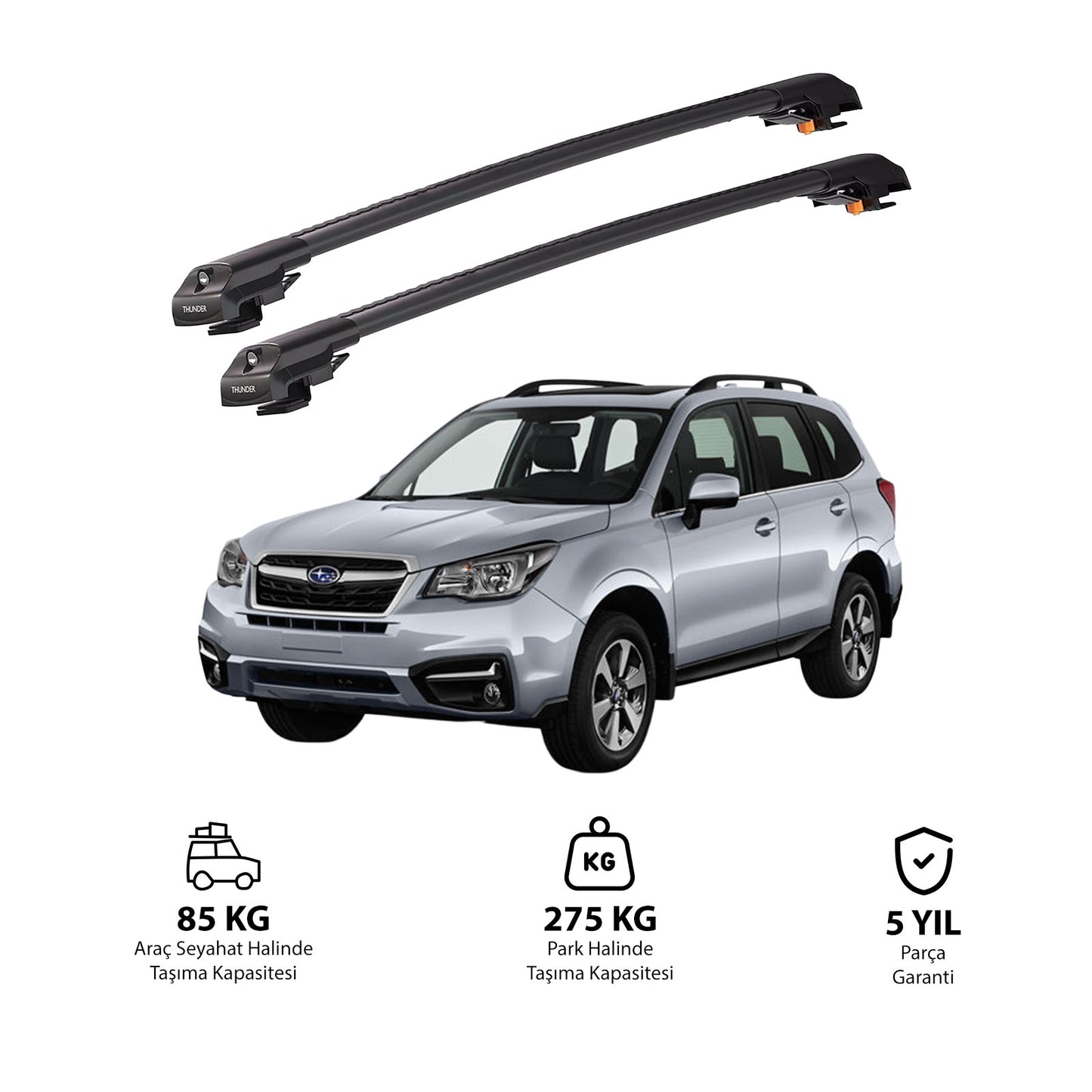SUBARU FORESTER 2013-2018 TRX1 Thunder Carrier Kilitli Ara Atkı