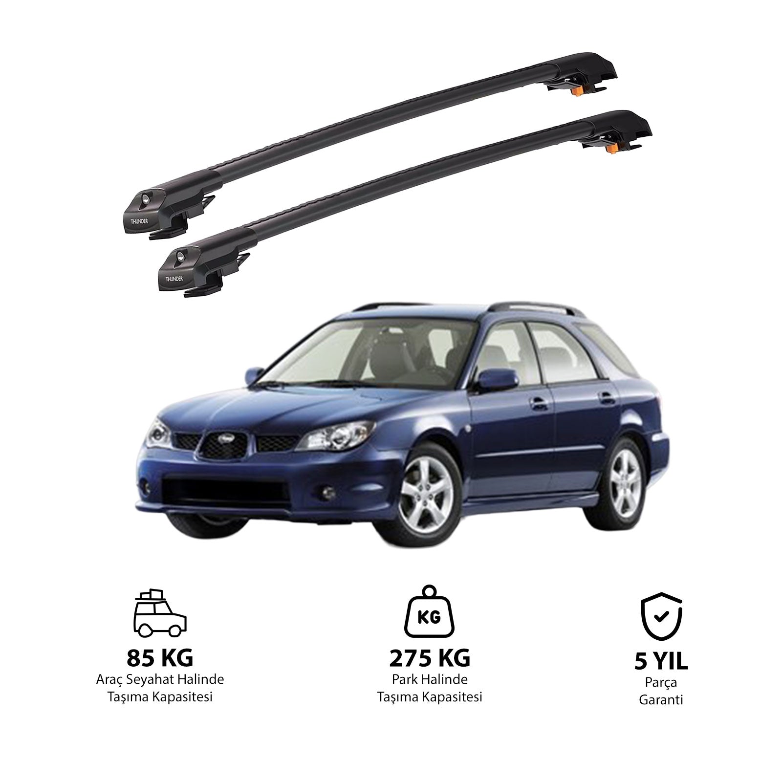 SUBARU IMPREZA 2001-2007 TRX1 Thunder Carrier Kilitli Ara Atkı