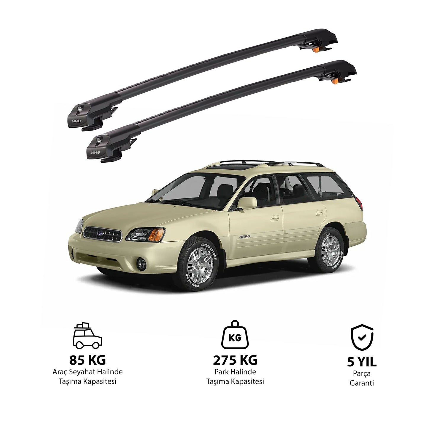 SUBARU OUTBACK 2000-2004 TRX1 Thunder Carrier Kilitli Ara Atkı