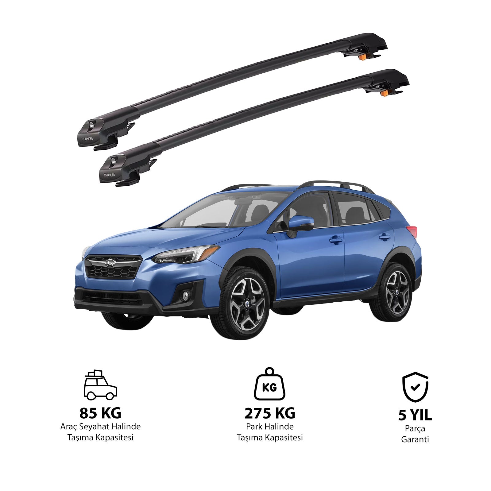 SUBARU OUTBACK CROSSTREK 2019-2023 TRX1 Thunder Carrier Kilitli Ara Atkı