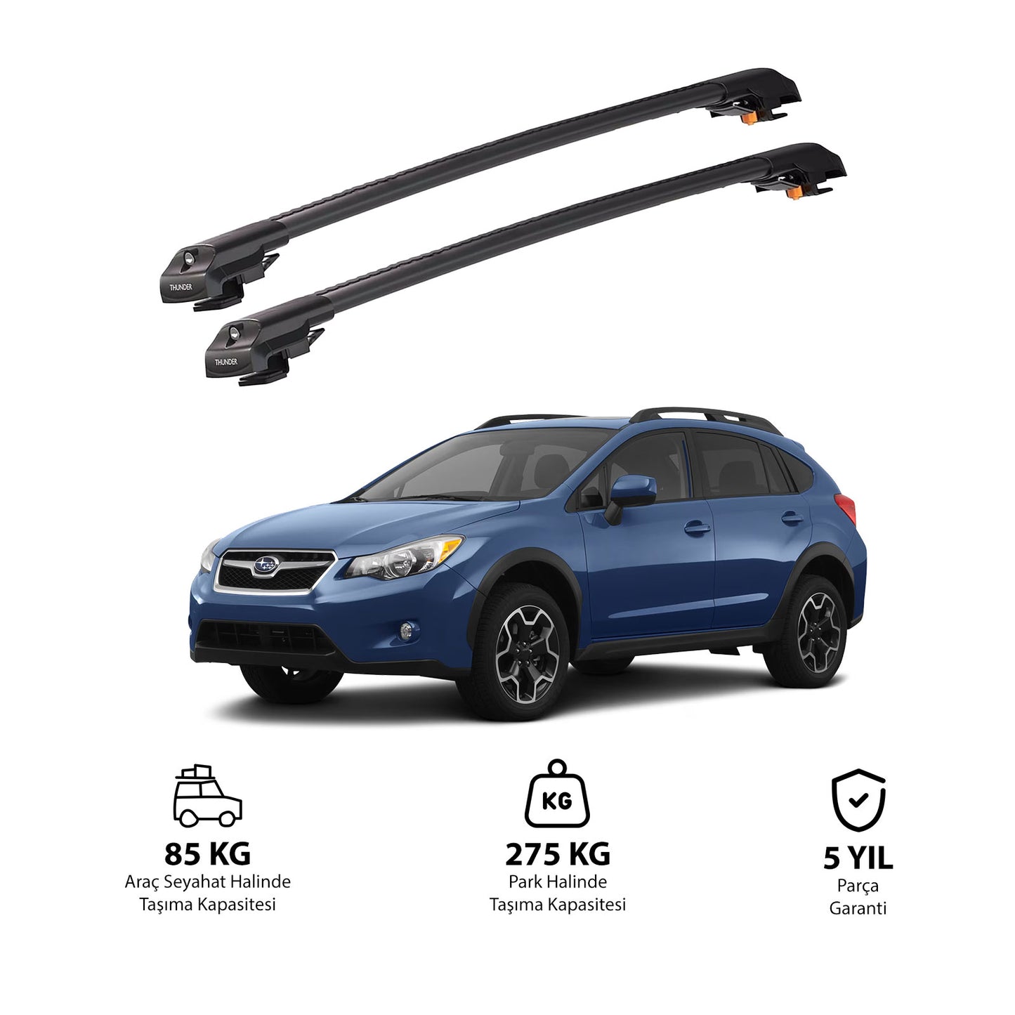SUBARU XV 2012-2017 TRX1 Thunder Carrier Kilitli Ara Atkı