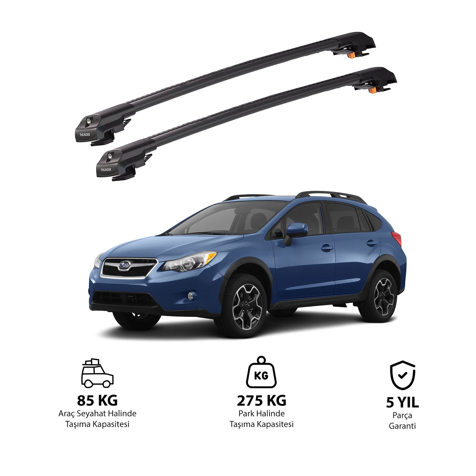 SUBARU XV 2012-2017 TRX1 Thunder Carrier Kilitli Ara Atkı