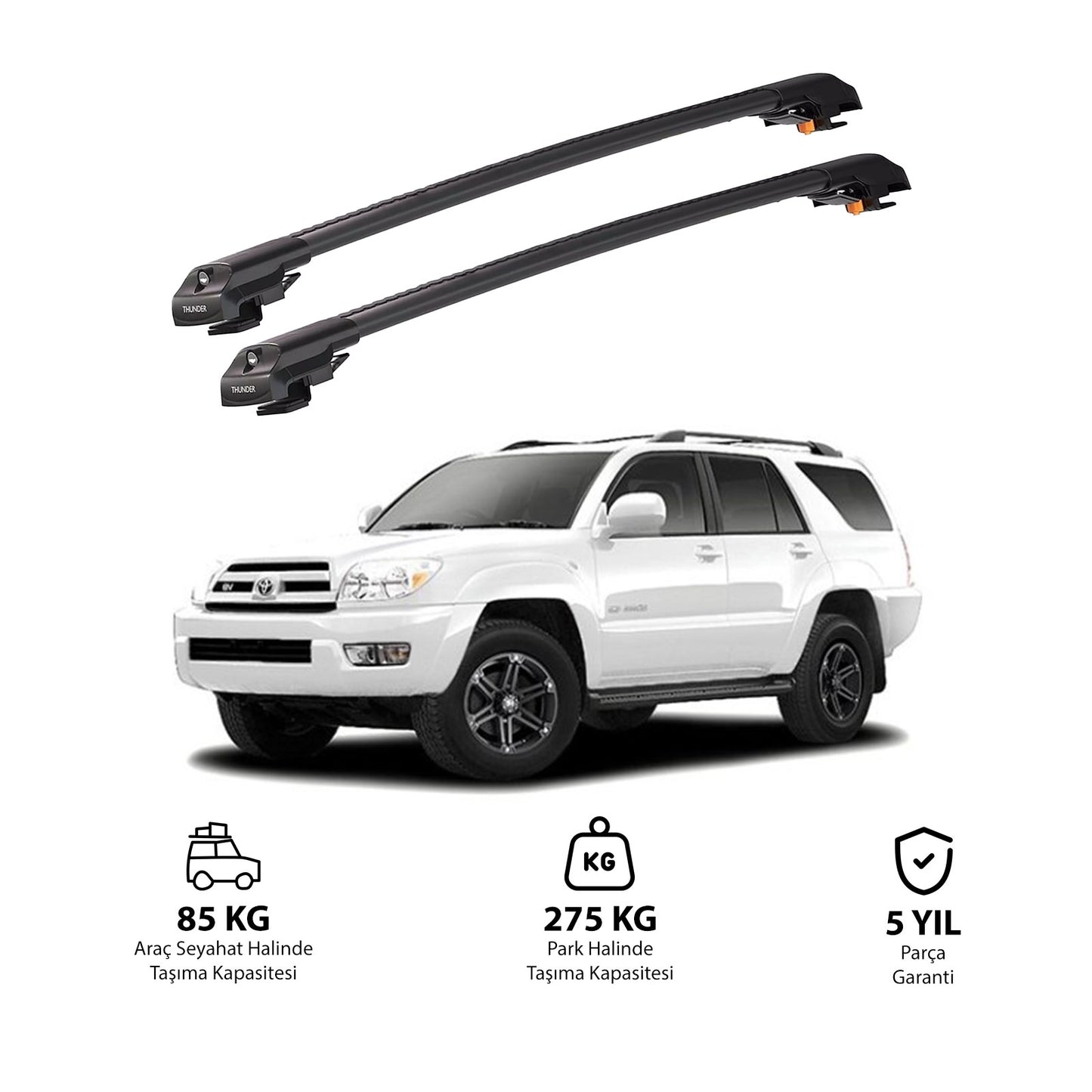 TOYOTA 4Runner 2003-2009 TRX1 Thunder Carrier Kilitli Ara Atkı