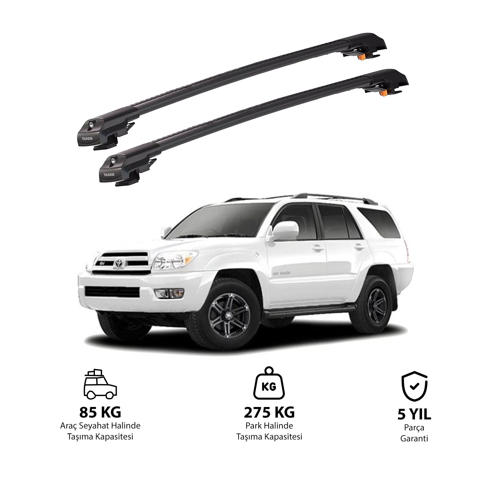 TOYOTA 4Runner 2003-2009 TRX1 Thunder Carrier Kilitli Ara Atkı