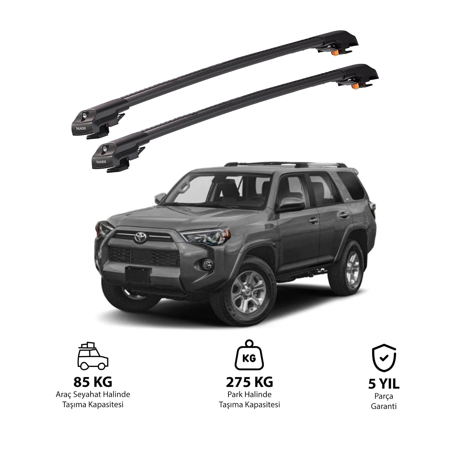 TOYOTA 4Runner 2010-2024 TRX1 Thunder Carrier Kilitli Ara Atkı