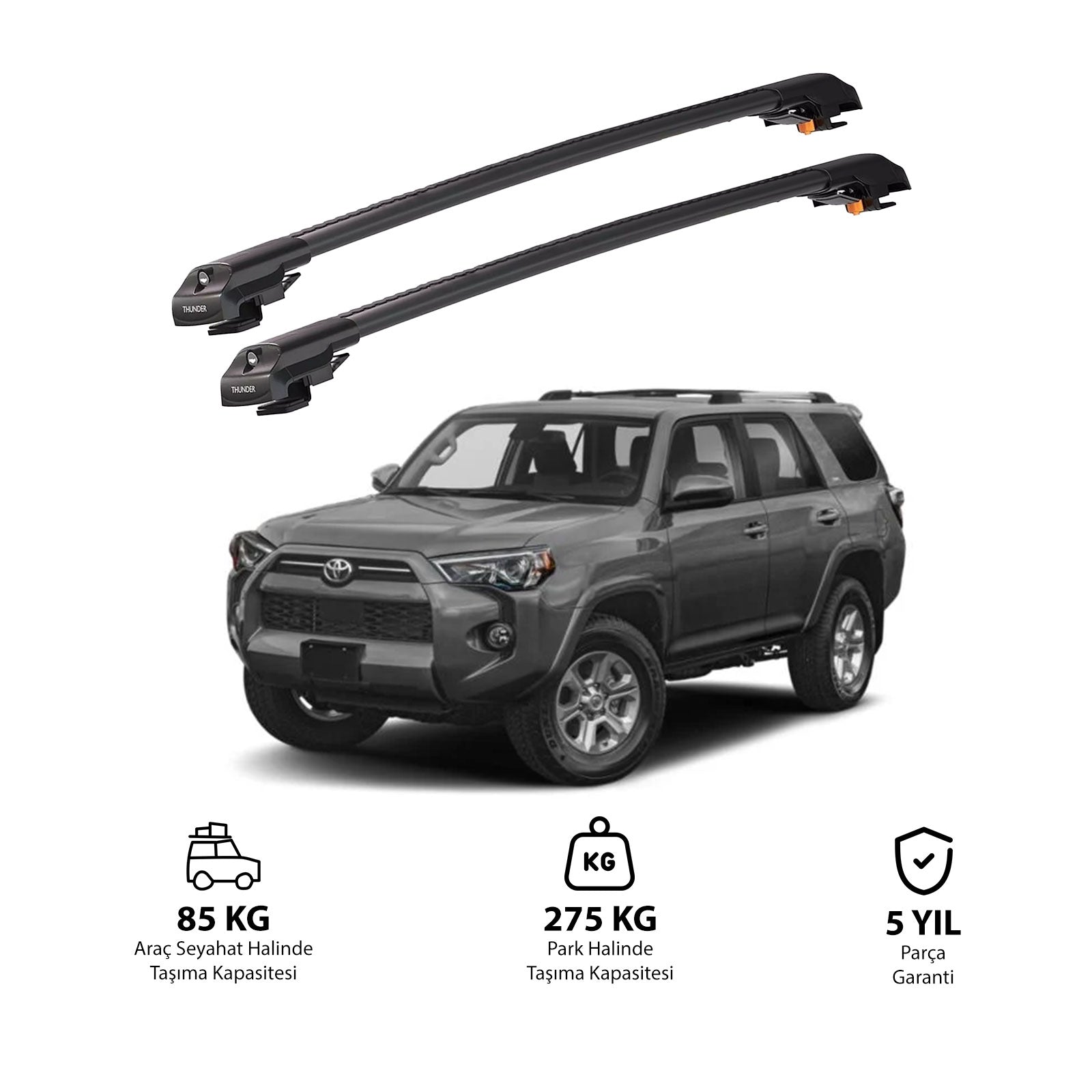 TOYOTA 4Runner 2010-2024 TRX1 Thunder Carrier Kilitli Ara Atkı