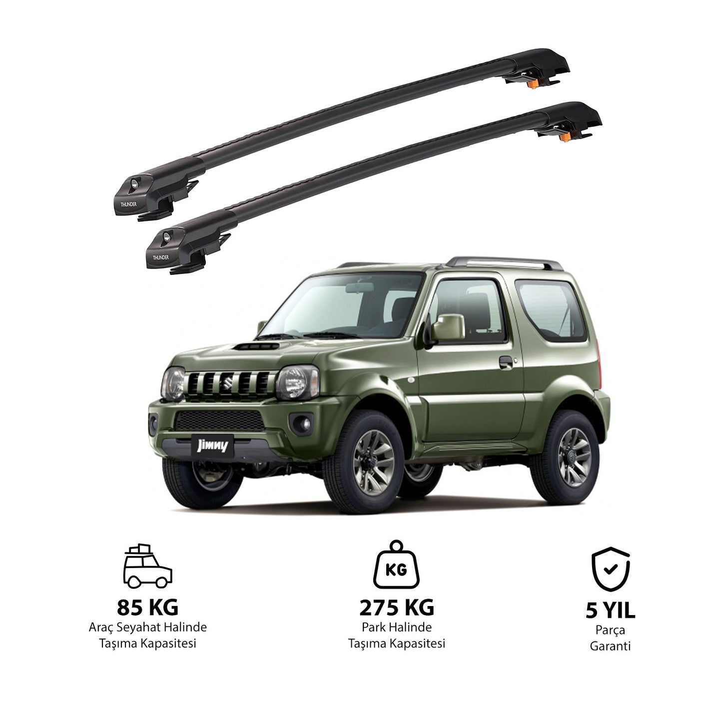 SUZUKI JIMNY 1998-2018 TRX1 Thunder Carrier Kilitli Ara Atkı