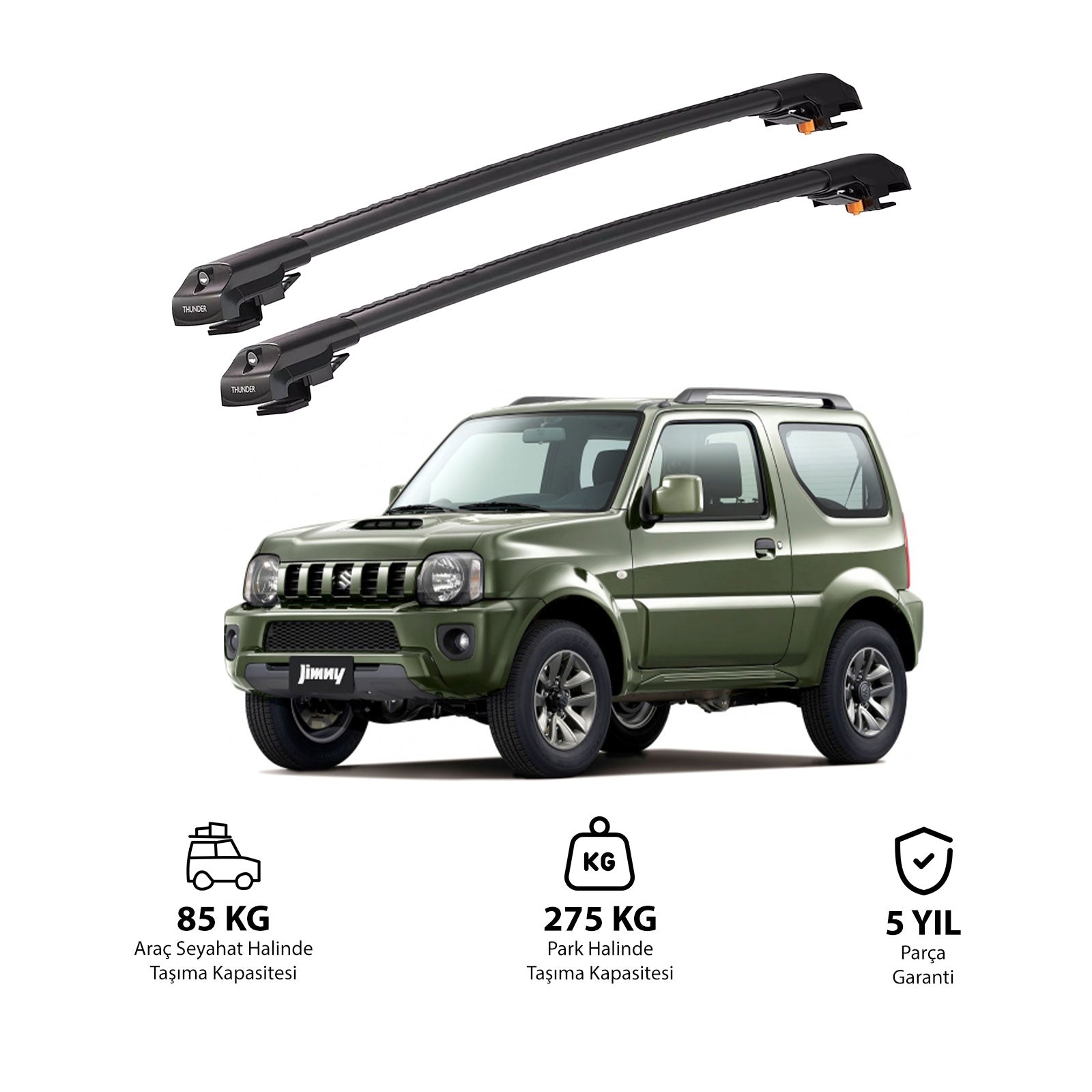 SUZUKI JIMNY 1998-2018 TRX1 Thunder Carrier Kilitli Ara Atkı