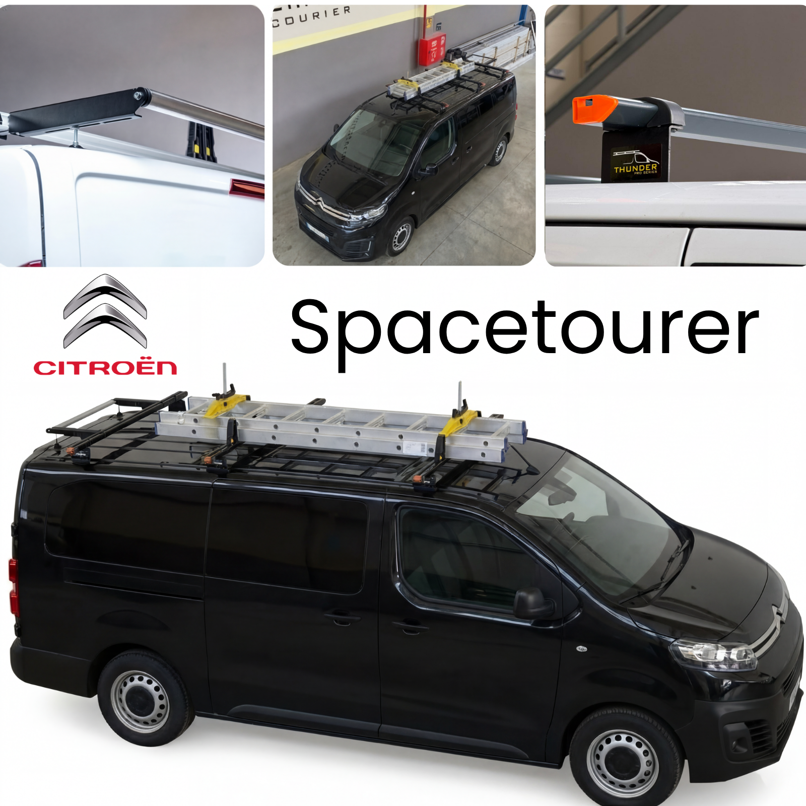 Citroen Spacetourer 2024 2026 Thunder Pro Seri Ağır Yük Taşıma Ara Atkı Tavan Barı