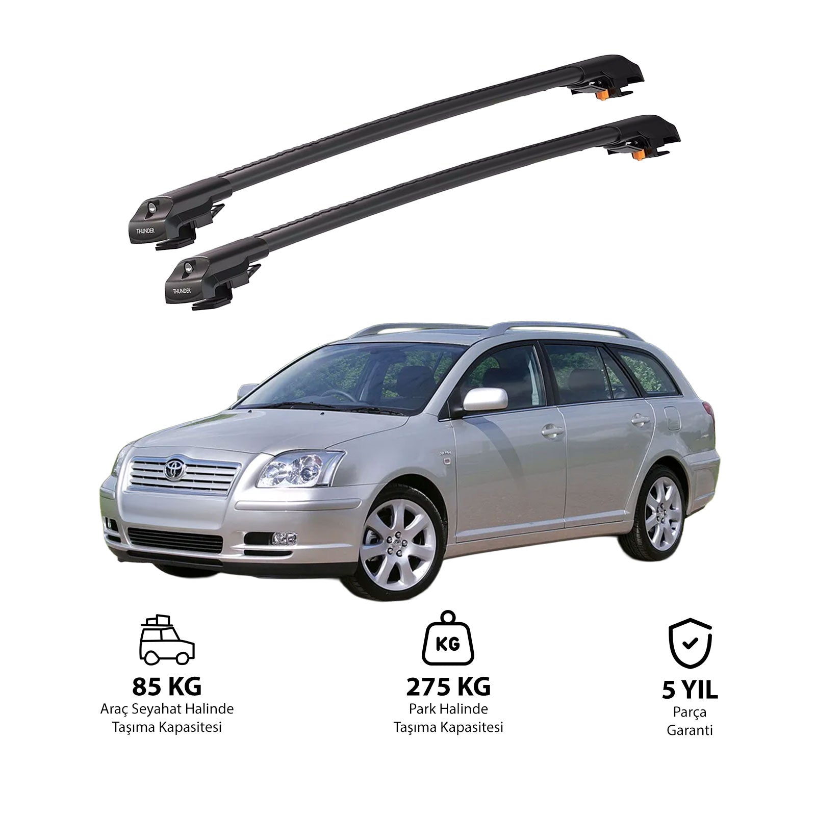 TOYOTA AVENSIS 2003-2008 TRX1 Thunder Carrier Kilitli Ara Atkı