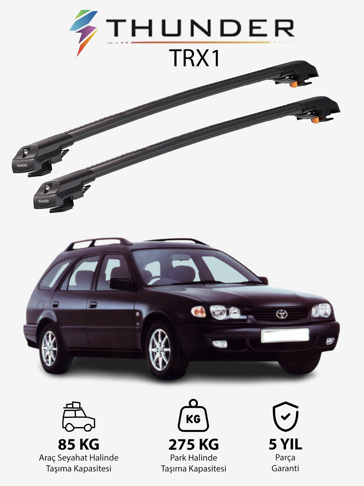 TOYOTA COROLLA 2000-2006 TRX1 Thunder Carrier Kilitli Ara Atkı