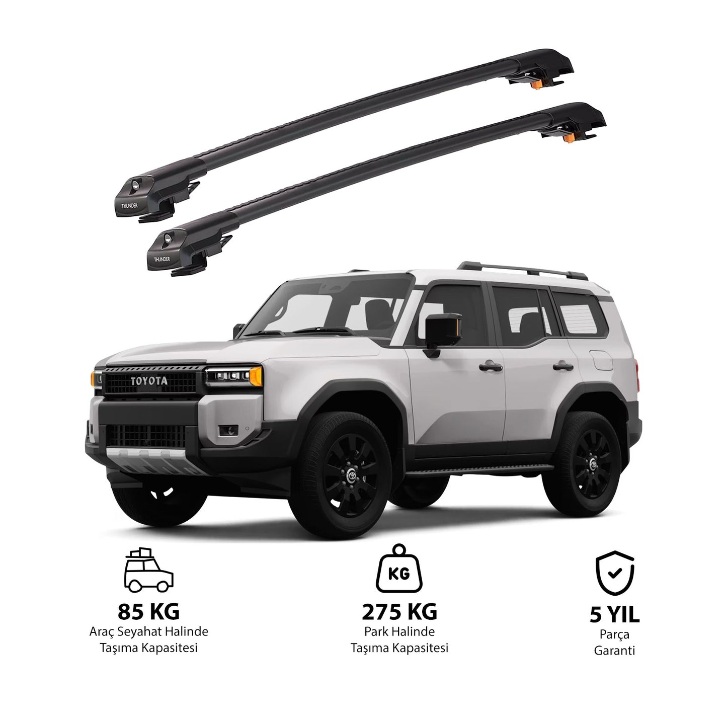 TOYOTA LAND CRUISER 2024 ve Sonrası TRX1 Thunder Carrier Kilitli Ara Atkı