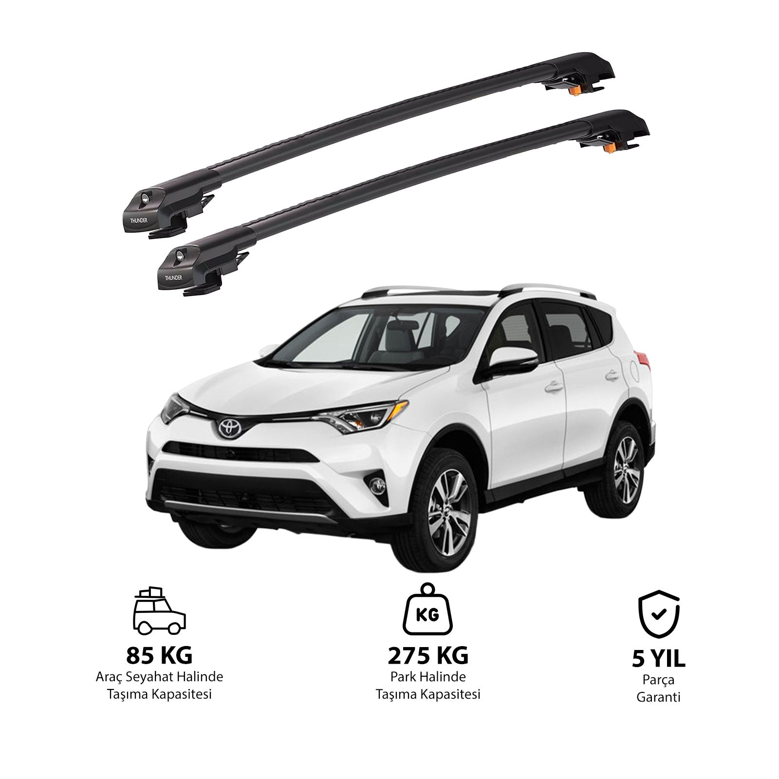 TOYOTA RAV4 2013-2018 TRX1 Thunder Carrier Kilitli Ara Atkı
