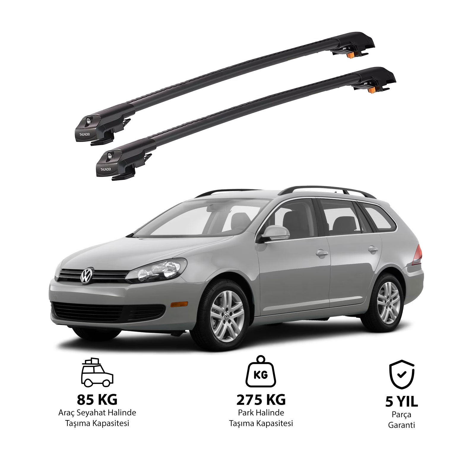 VOLKSWAGEN JETTA SW 2009-2014 TRX1 Thunder Carrier Kilitli Ara Atkı
