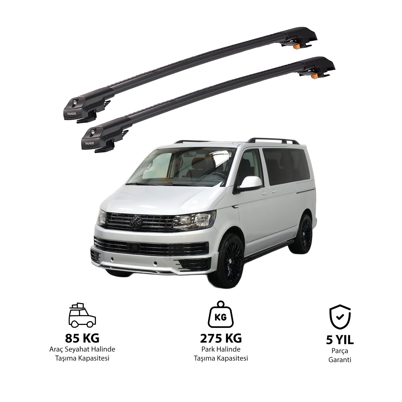 VOLKSWAGEN SHUTTLE 2016 ve Sonrası TRX1 Thunder Carrier Kilitli Ara Atkı