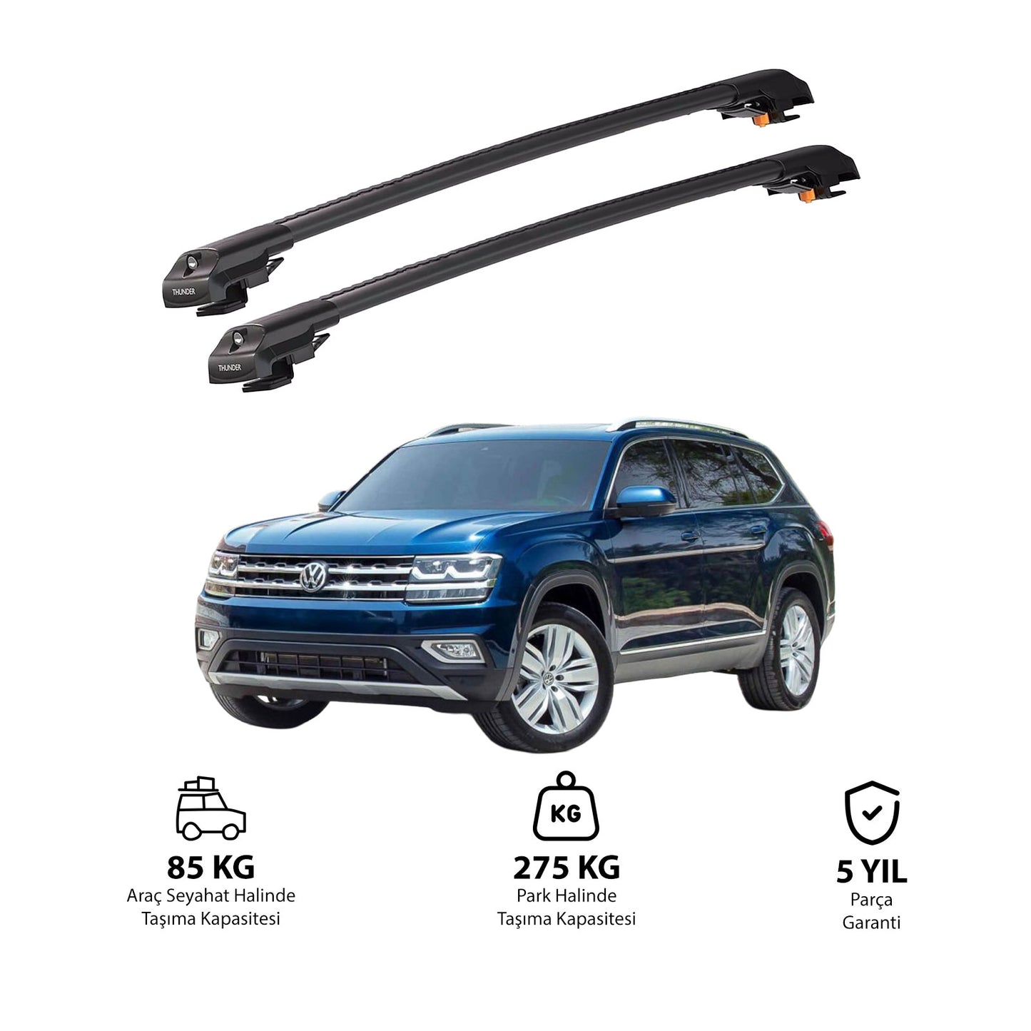 VOLKSWAGEN TERAMONT 2018 ve Sonrası TRX1 Thunder Carrier Kilitli Ara Atkı