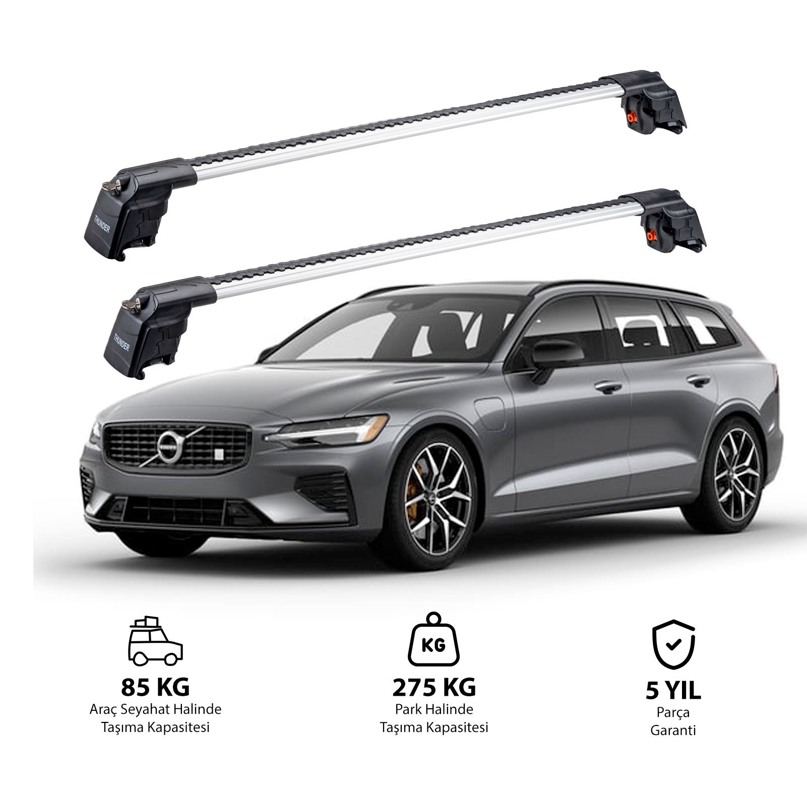 VOLVO V60 2011-2018 TRX2 Thunder Carrier Ara Atkı