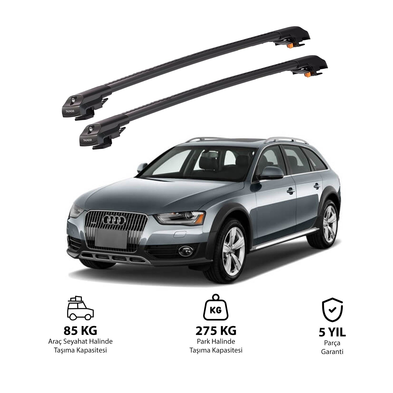 AUDI A4 ALLROAD 2008-2015 TRX1 Thunder Carrier Kilitli Ara Atkı