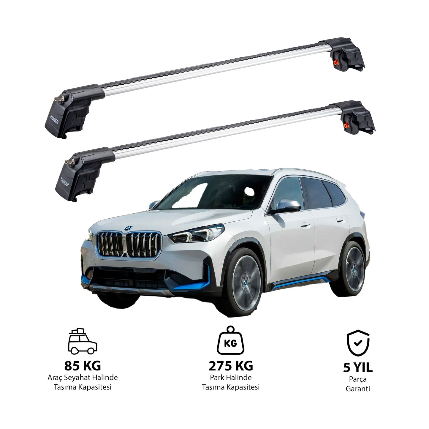 BMW IX1 2022 ve Sonrası TRX2 Thunder Carrier Ara Atkı