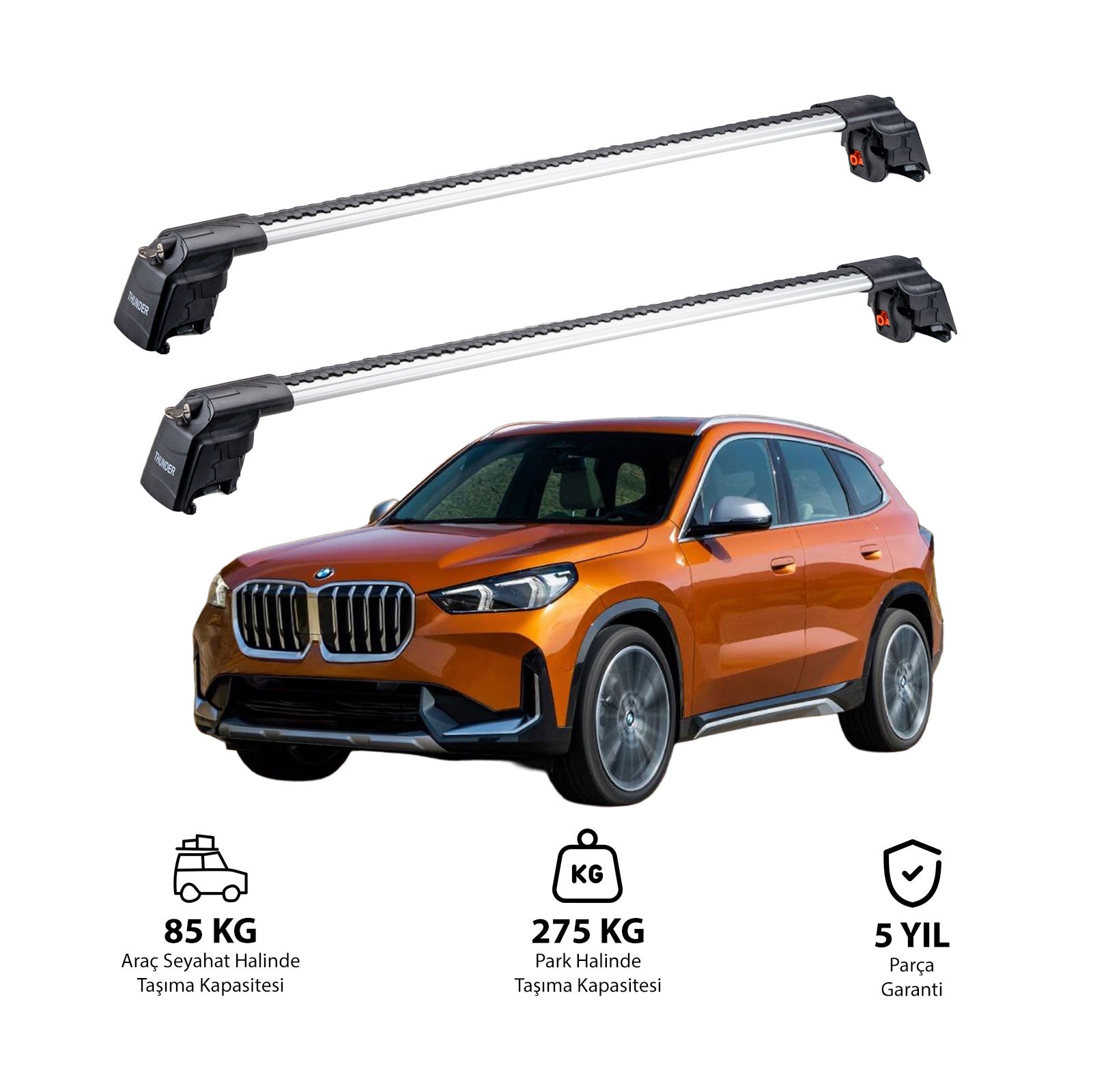BMW X1 2022 - Sonrası TRX2 Plus Thunder Carrier Ara Atkı