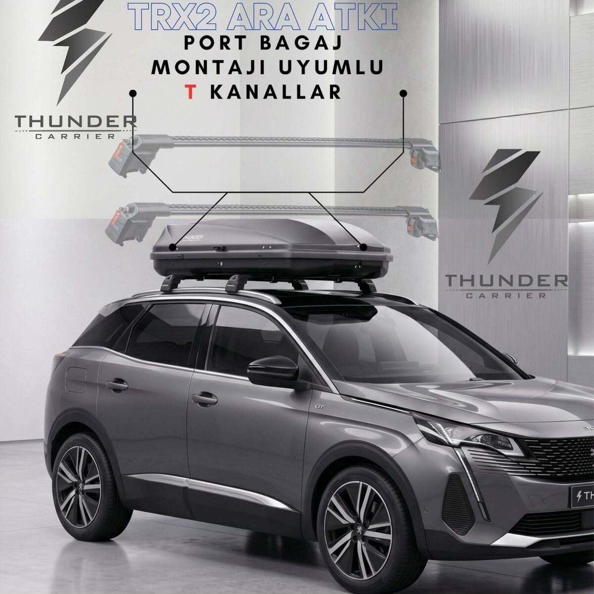 BMW 5 SERİSİ TOURING 2010-2017 TRX2 Thunder Carrier Ara Atkı Gri
