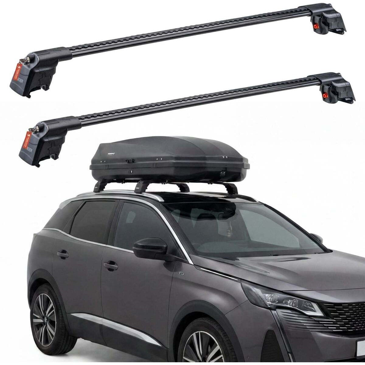 BMW IX 2022 ve Sonrası TRX2 Thunder Carrier Ara Atkı Siyah