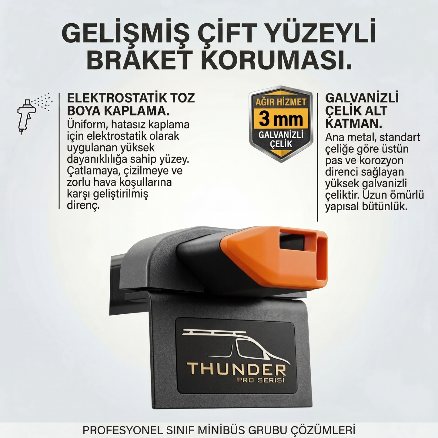 Peugeot Traveller 2016-2026 Thunder Pro Seri Ağır Yük Taşıma Ara Atkı Tavan Barı